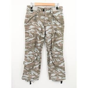 Turbine Pants Green Blue Camo Camouflage Snowboarding Ski Winter Sportswear XS